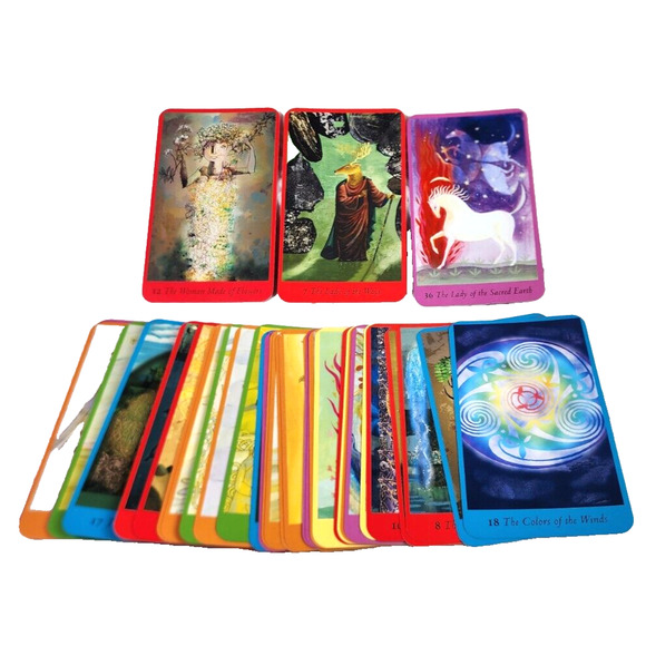 The Celtic Oracle John Matthews 40 Tarot Cards + 224p Book Divination - Picture 8 of 12